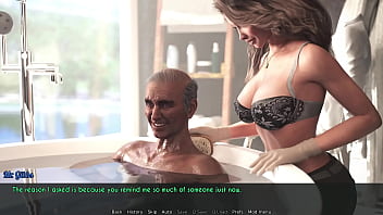 A wife and stepmother - AWAM #18a - Washing old Gents - 3d Game, 3d Hentai, Uncensored
