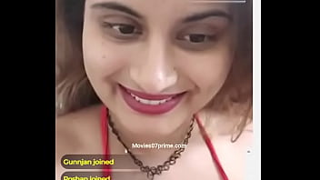 Big Boobs Indian Girl in Sexy Bra Showing Hot Figure on Phone Cam